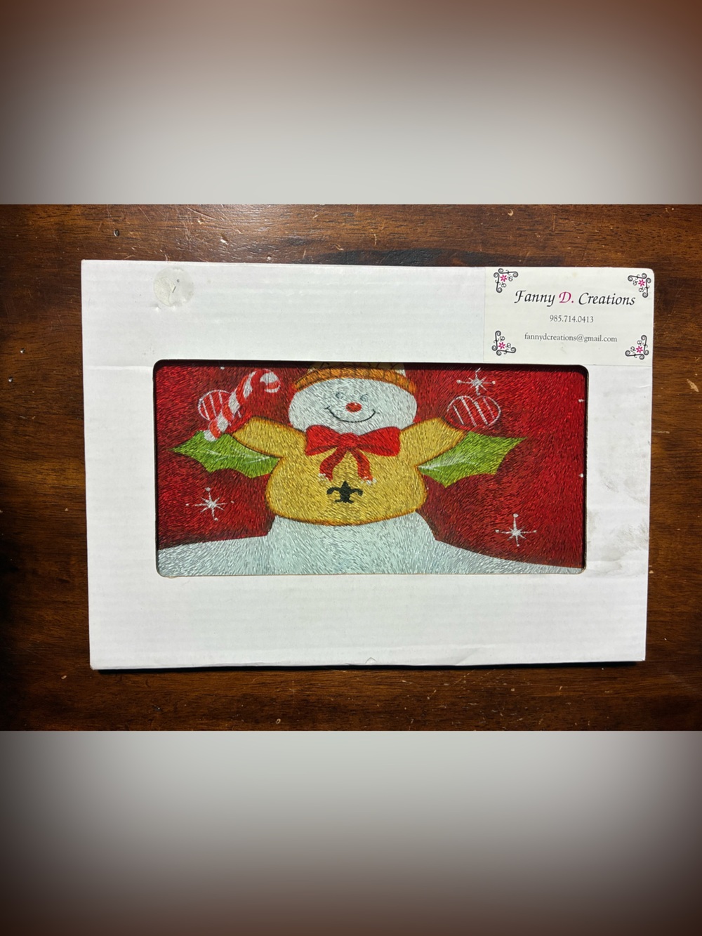Mr. Bingle NOLA Fanny D Creations Holiday Decorative Cutting Board Cheese Tray